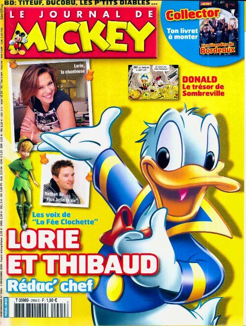 Livrenpoche : Le journal de Mickey n°2994 : Lorie et Thibaud - Collectif - Livre