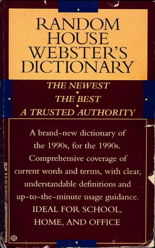 Livrenpoche : Random house webster's dictionary - Collectif - Livre