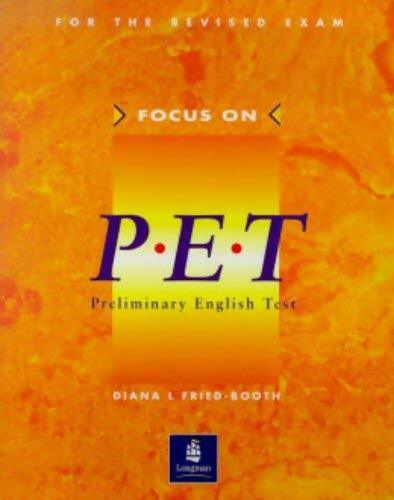 Livrenpoche : Focus on P.E.T. Preliminary english test - Diana L. Fried-Booth - Livre