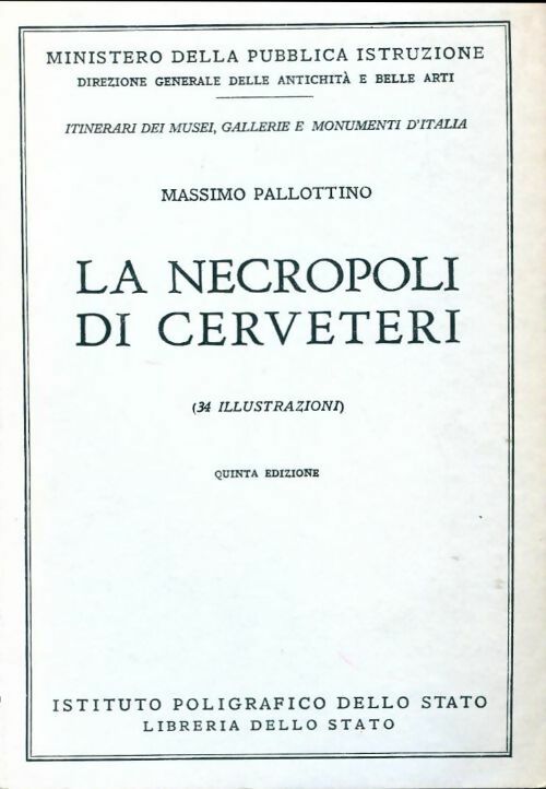 Livrenpoche : La necropoli di cerveteri - Massimo Pallottino - Livre