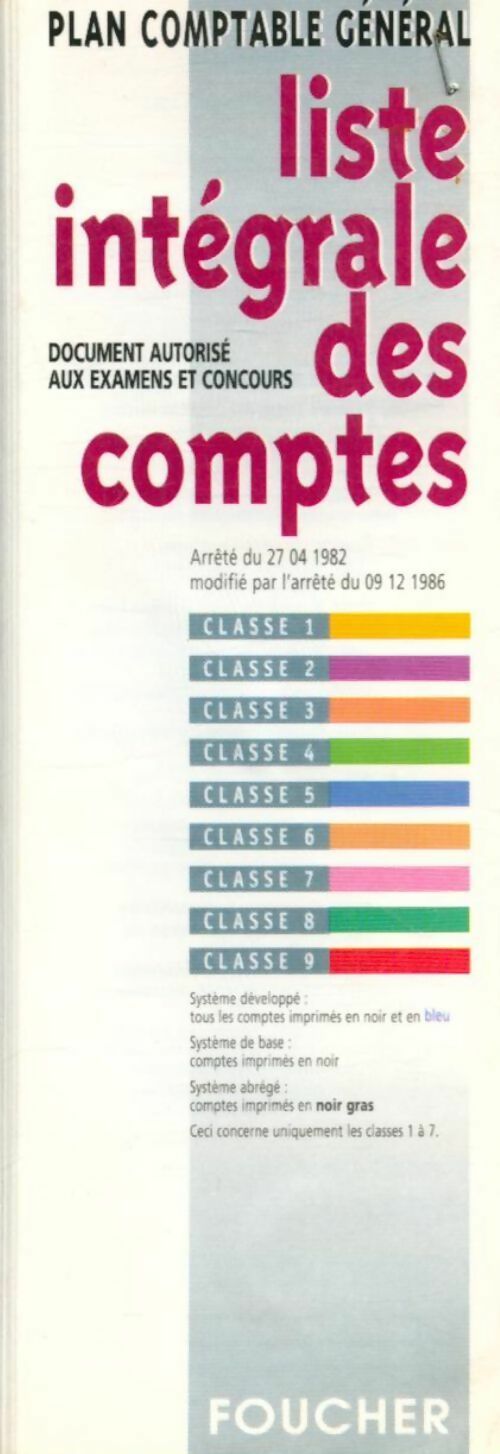 Livrenpoche : Plan comptable général 1997 - Collectif - Livre