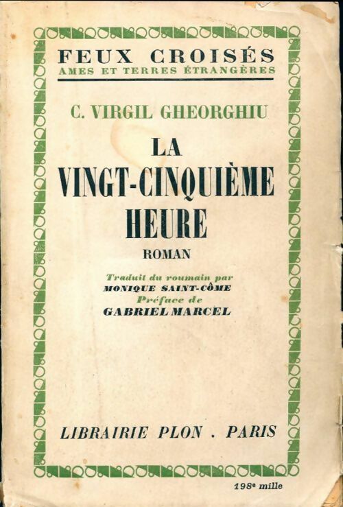 Livrenpoche : La vingt-cinquième heure - Constant Virgil Gheorghiu - Livre