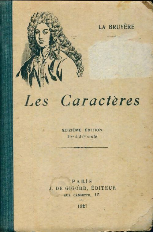 Livrenpoche : Les caractères - Jean De la Bruyère - Livre
