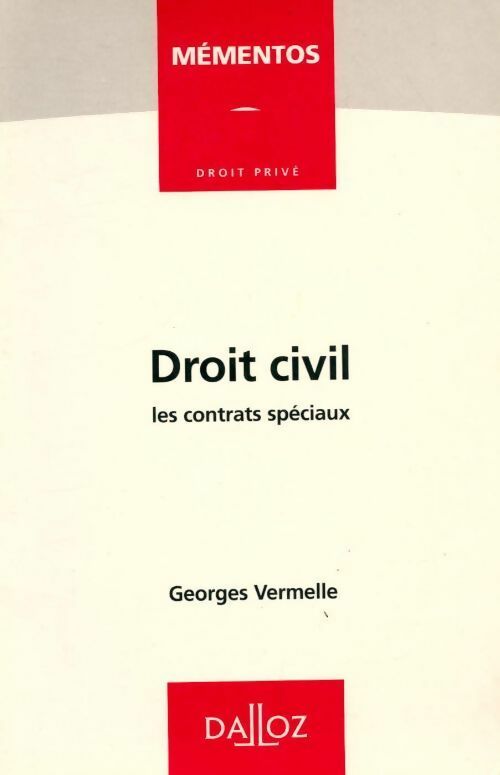 Livrenpoche : Droit civil : Les contrats spéciaux - Mem Droit - Livre