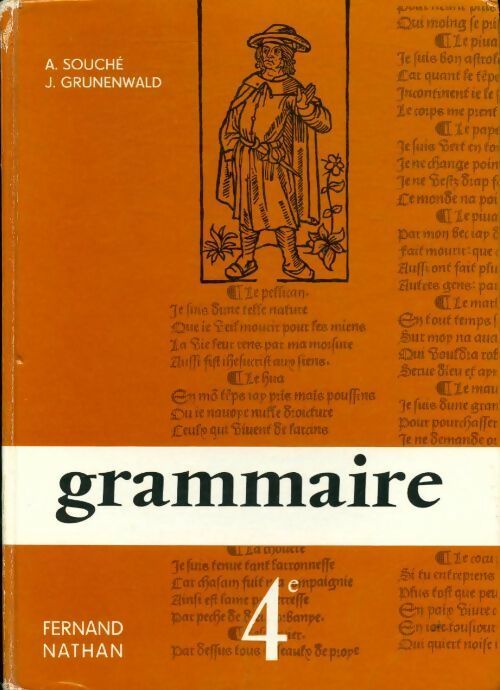 Livrenpoche : Grammaire 4e - A. Souché - Livre
