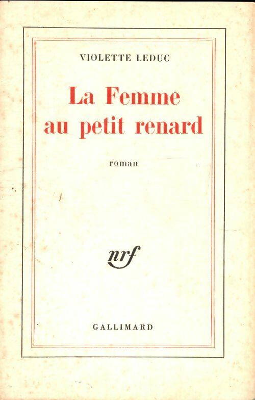 Livrenpoche : La femme au petit renard - Violette Leduc - Livre