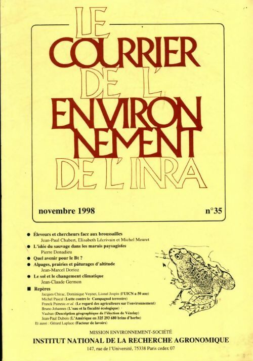 Livrenpoche : Le courrier de l'environnement n°35 - Collectif - Livre
