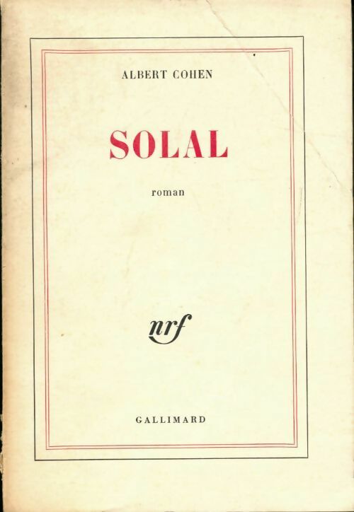 Livrenpoche : Solal - Albert Cohen - Livre