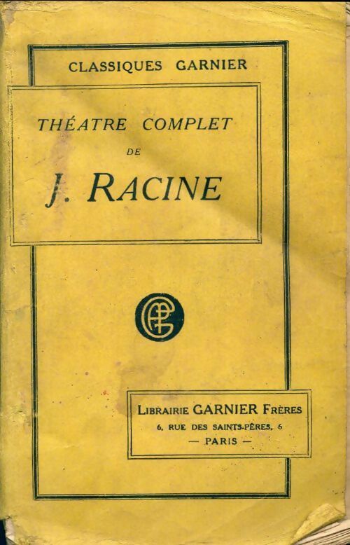 Livrenpoche : Théâtre complet - Jean Racine - Livre