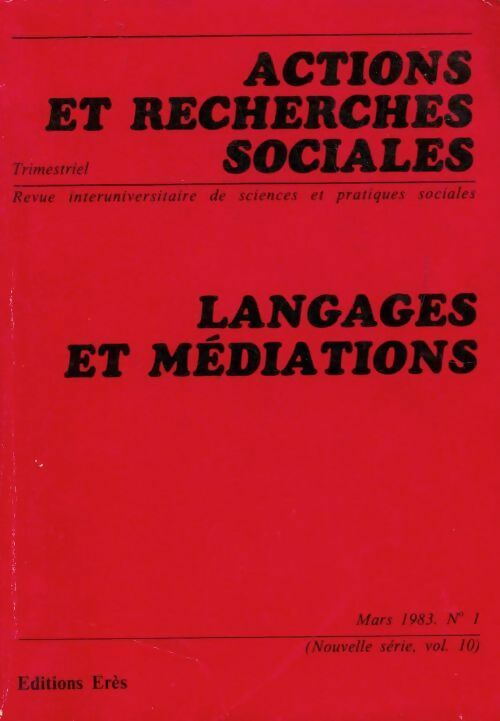Livrenpoche : Actions et recherches sociales : Langages et médiations - Collectif - Livre