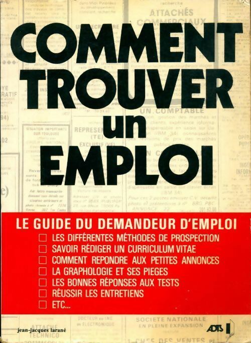 Livrenpoche : Comment trouver un emploi - Jean-Jacques Larané - Livre