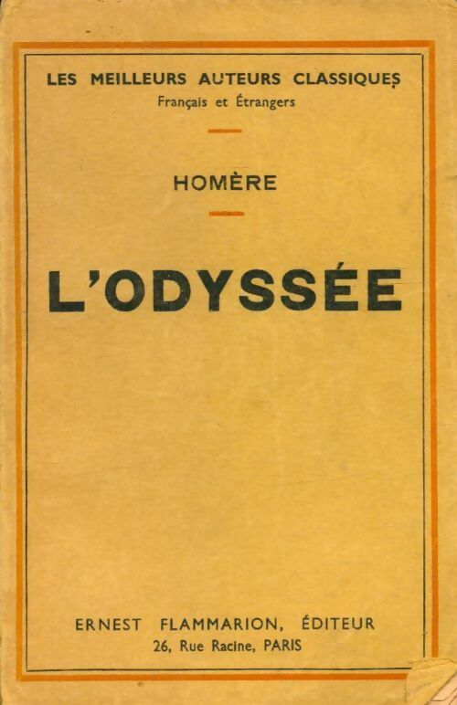 Livrenpoche : L'odyssée - Homère - Livre