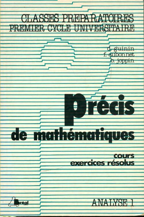 Livrenpoche : Précis de mathématiques analyse I - Collectif - Livre