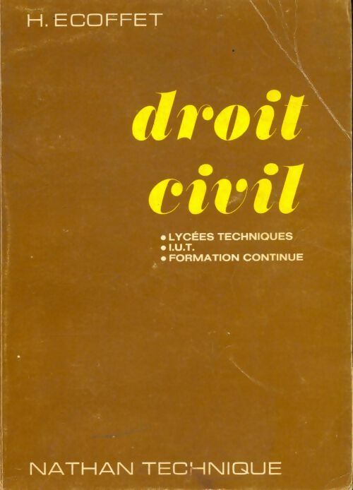 Livrenpoche : Droit civil - Henri Ecoffet - Livre