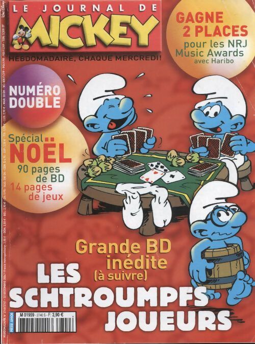 Livrenpoche : Le journal de Mickey n°2740 : Les Schtroumpfs - Collectif - Livre