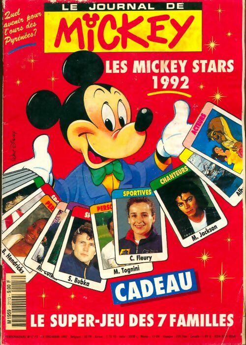 Livrenpoche : Le journal de Mickey n°2113 : Les Mickey stars 1992 - Collectif - Livre