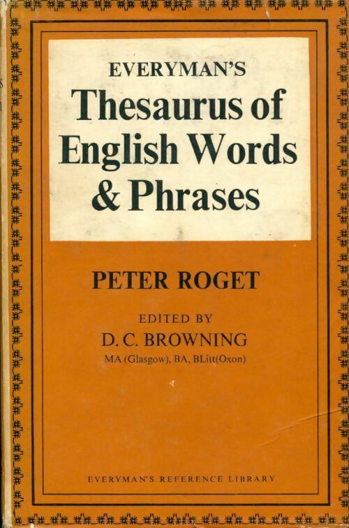 Livrenpoche : Everyman''s thesaurus of english words & phrases - Peter Mark Roget - Livre