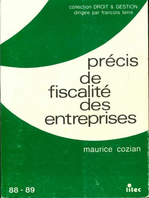 Livrenpoche : Précis de fiscalité des entreprises - Maurice Cozian - Livre