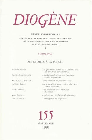 Livrenpoche : Diogène n°155 - Collectif - Livre