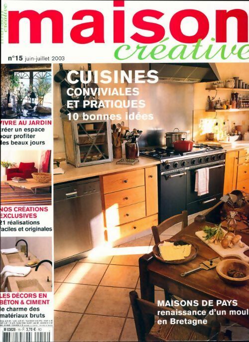 Livrenpoche : Maison créative n°15 : Cuisines conviviales et pratiques - Collectif - Livre