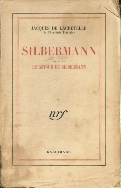 Livrenpoche : Silbermann - Jacques De Lacretelle - Livre