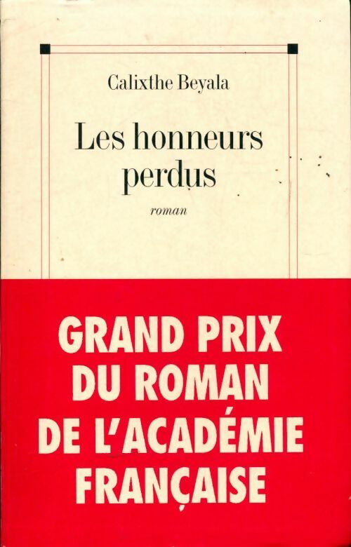 Livrenpoche : Les honneurs perdus - Calixthe Beyala - Livre