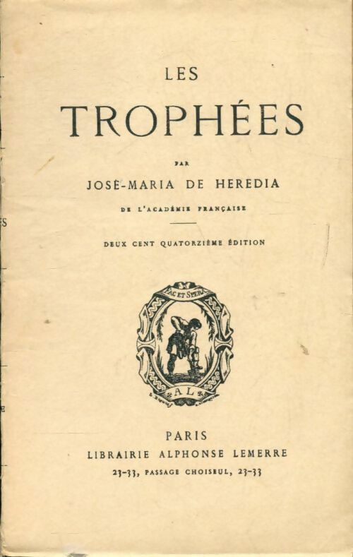 Livrenpoche : Les trophées - José-Maria De Heredia - Livre