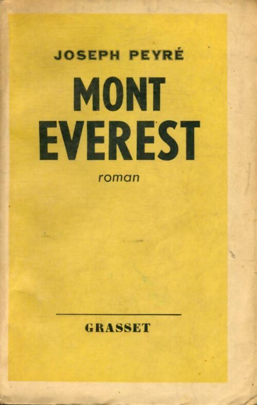 Livrenpoche : Mont Everest - Joseph Peyré - Livre