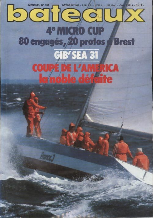 Livrenpoche : Bateaux n°269 : 4e micro cup / coupe de l'américe, la noble défaite - Collectif - Livre