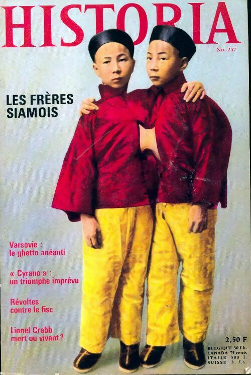 Livrenpoche : Historia n°257 : Les frères siamois - Collectif - Livre