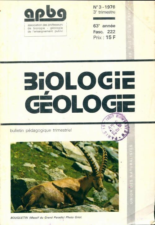 Livrenpoche : Biologie géologie n°222 - Collectif - Livre