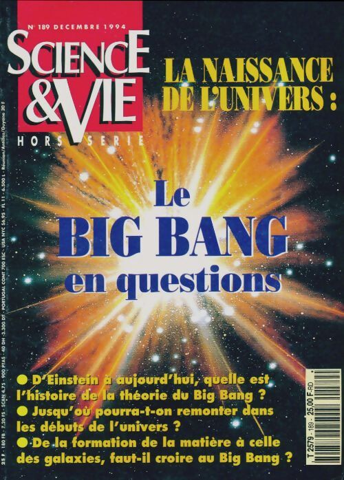 Livrenpoche : Science & vie Hors-série n°189 : Le Big Bang en questions - Collectif - Livre