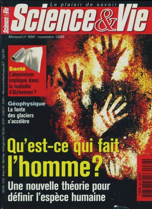 Livrenpoche : Science & vie n°986 : Qu'est-ce qui fait l'homme ? - Collectif - Livre