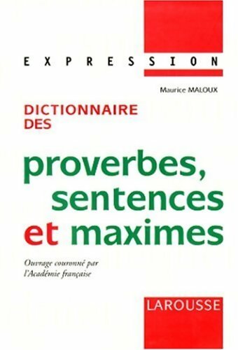 Livrenpoche : Dictionnaire des proverbes, sentences et maximes - Inconnu - Livre