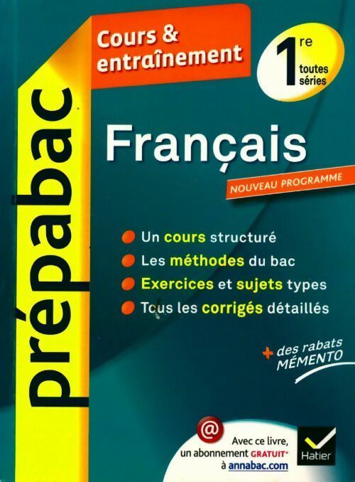 Livrenpoche : Français 1ère toutes séries. Cours & entraînement - Bertrand Darbeau - Livre