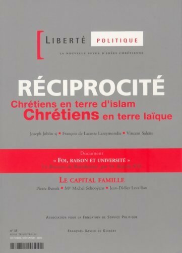 Livrenpoche : Liberté politique n°35 : Réciprocité - Collectif - Livre