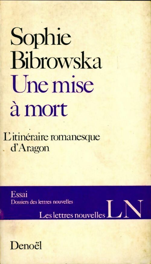 Livrenpoche : Une mise à mort - Sophie Bibrowska - Livre