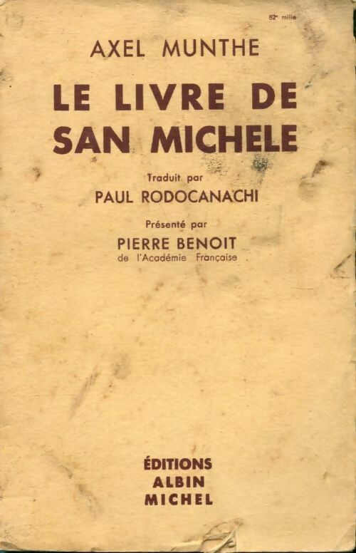 Livrenpoche : Le livre de San Michele - Axel Munthe - Livre