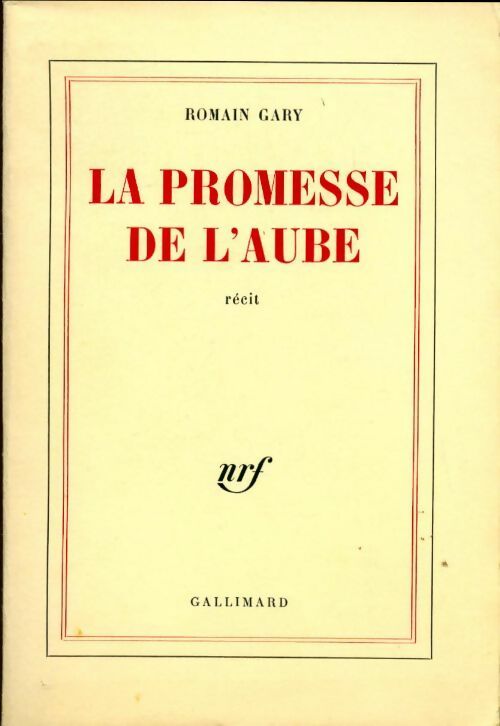 Livrenpoche : La promesse de l'aube - Romain Gary - Livre