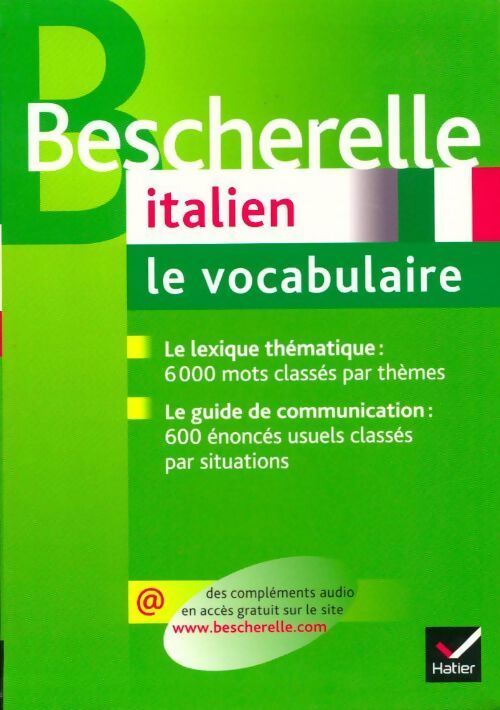 Bescherelle italien : Le vocabulaire - Georges Ulysse - Livre