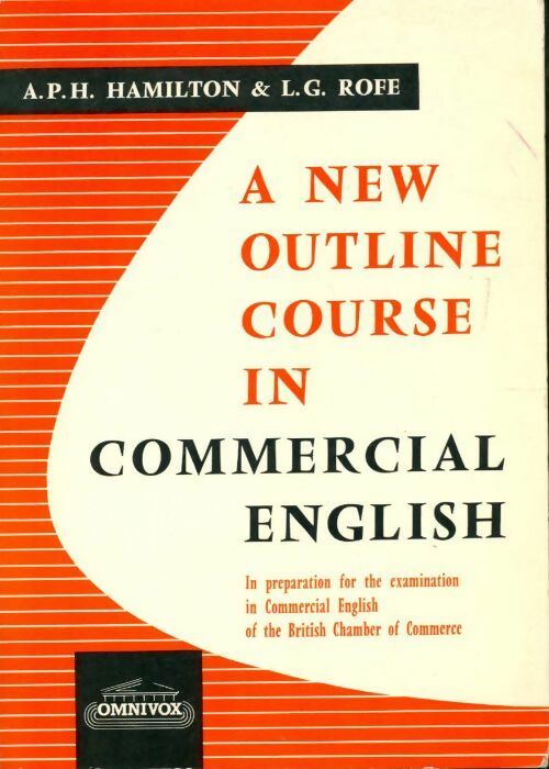 Livrenpoche : A new outline course in commercial english - A.P.H. Hamilton - Livre