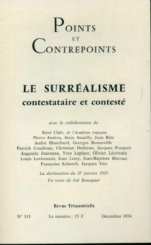 Livrenpoche : Points et contrepoints n°113 - Collectif - Livre
