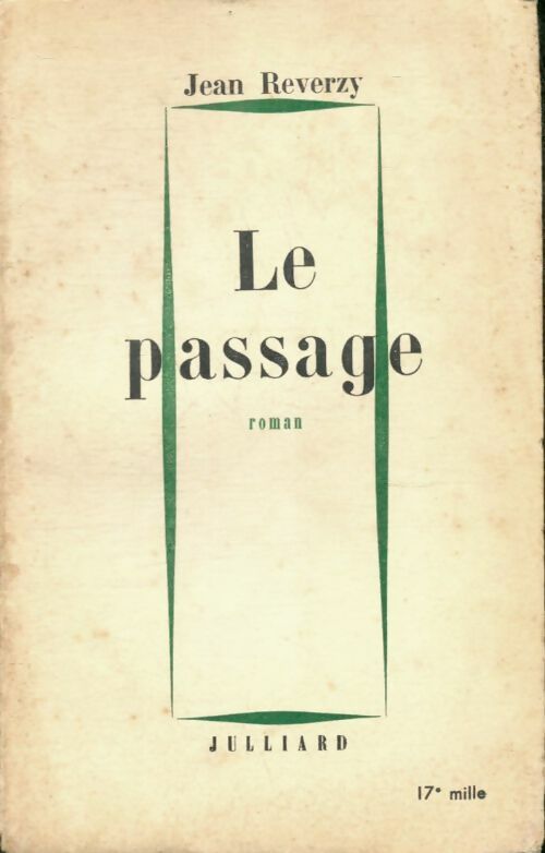 Livrenpoche : Le passage - Jean Reverzy - Livre