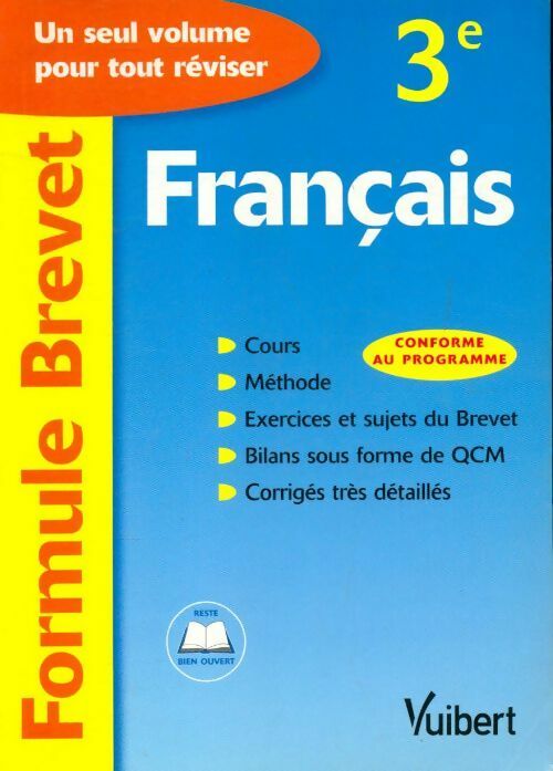 Livrenpoche : Formule brevet : Français 3e - Philippe Lehu - Livre