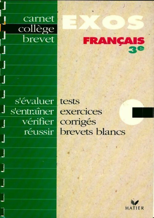 Livrenpoche : Français 3e : exos - Yves Bomati - Livre
