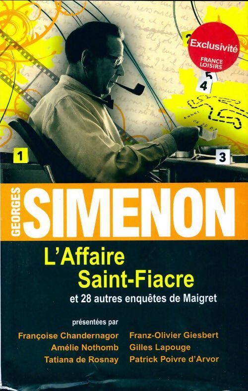 L'affaire saint-fiacre et 28 autres enquêtes de Maigret - Georges Simenon - Livre