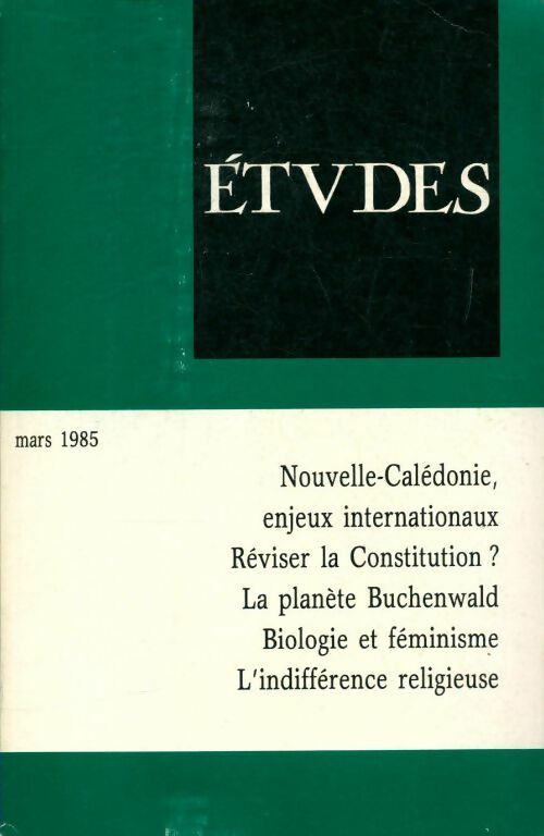 Livrenpoche : Etudes n°362-3 - Collectif - Livre