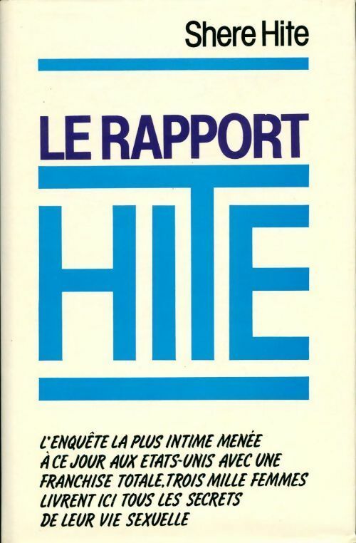 Livrenpoche : Le rapport Hite - Shere Hite - Livre