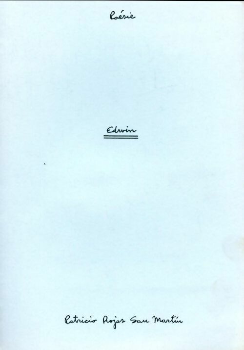 Livrenpoche : Edwin - Patricio Rojas San Martin - Livre
