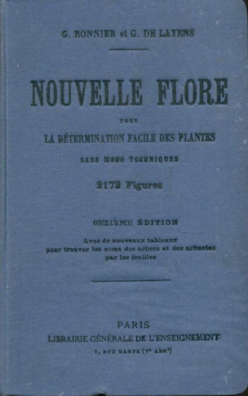 Livrenpoche : Nouvelle flore pour le détermination facile des plantes - Gaston Bonnier - Livre